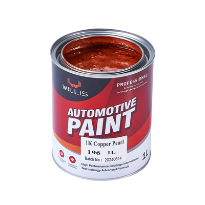 Φαρμακευτική προμήθεια Ακρυλική λάκα 1K Basecoat Μαργαριτάρι Πίνακα αυτοκινήτου 1K Copper Pearl OEM Διαθέσιμη αυτοματοποιημένη επεξεργασία Πίνακα αυτοκινήτου
