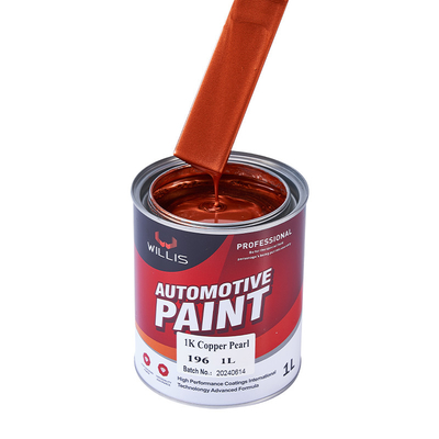 Φαρμακευτική προμήθεια Ακρυλική λάκα 1K Basecoat Μαργαριτάρι Πίνακα αυτοκινήτου 1K Copper Pearl OEM Διαθέσιμη αυτοματοποιημένη επεξεργασία Πίνακα αυτοκινήτου