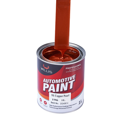 Φαρμακευτική προμήθεια Ακρυλική λάκα 1K Basecoat Μαργαριτάρι Πίνακα αυτοκινήτου 1K Copper Pearl OEM Διαθέσιμη αυτοματοποιημένη επεξεργασία Πίνακα αυτοκινήτου