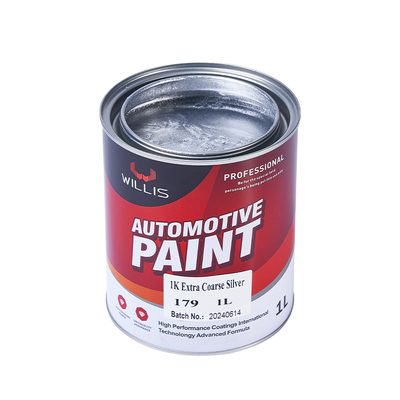 1L / 4L Glitter Ακρυλική μπογιά, Αλουμινίου σκόνη Bright Silver Πίνακα αυτοκινήτου 1K Extra Coarse Silver