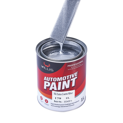 1L / 4L Glitter Ακρυλική μπογιά, Αλουμινίου σκόνη Bright Silver Πίνακα αυτοκινήτου 1K Extra Coarse Silver