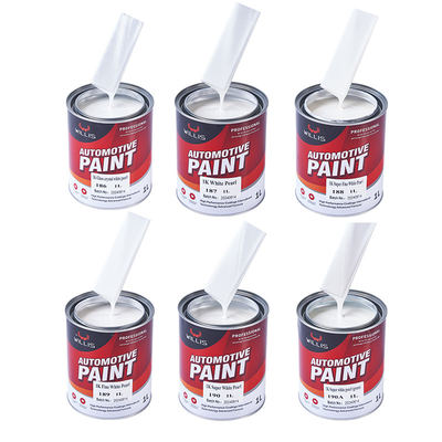 1k Base Coat Ακρυλική μπογιά Πολλαπλά χρώματα Αυτοκινητοβιομηχανία Φινίρισμα μπογιά Ασημένια μπογιά