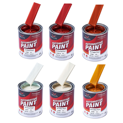 1k Base Coat Ακρυλική μπογιά Πολλαπλά χρώματα Αυτοκινητοβιομηχανία Φινίρισμα μπογιά Ασημένια μπογιά