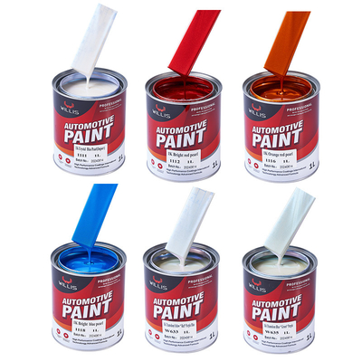 1k Base Coat Ακρυλική μπογιά Πολλαπλά χρώματα Αυτοκινητοβιομηχανία Φινίρισμα μπογιά Ασημένια μπογιά