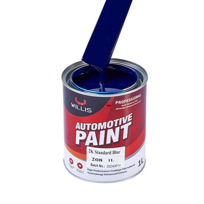 Hot Selling 2K Auto Acrylic Spray Paint Blue Metallic Glossy Car Liquid Coating Topcoat Multiple Colors Factory Supply OEM