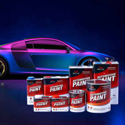 WILLIS 2K Acrylic Resin Solid Color Car Refinish Paint for Automotive & Metal Repair Spray Application Liquid Coating
