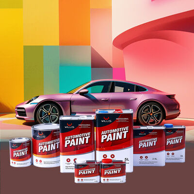 WILLIS 2K Acrylic Resin Solid Color Car Refinish Paint for Automotive & Metal Repair Spray Application Liquid Coating