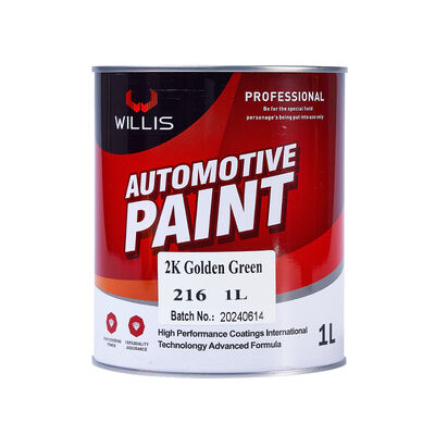 2K Golden Green Automotive Coating Paint Multiple Colors Available for Auto Repair Basecoat Refinish Acrylic Two-Component Paint