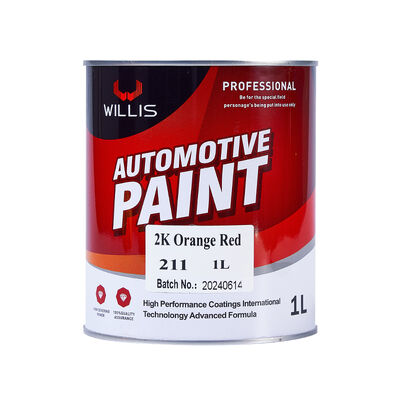 Automotive 2K Acrylic Coating Paint Orange Red Metallic Color Hot Selling Good Price Multiple Colors Available