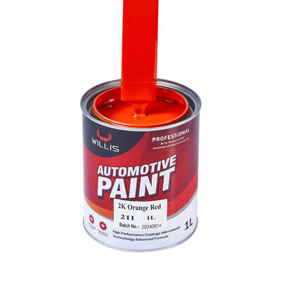 Automotive 2K Acrylic Coating Paint Orange Red Metallic Color Hot Selling Good Price Multiple Colors Available