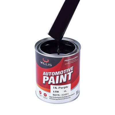 Willis 1K Purple Acrylic Resin Car Paint Basecoat Auto Refinish Liquid Coating Spray Application Solid Color Automotive Refinish