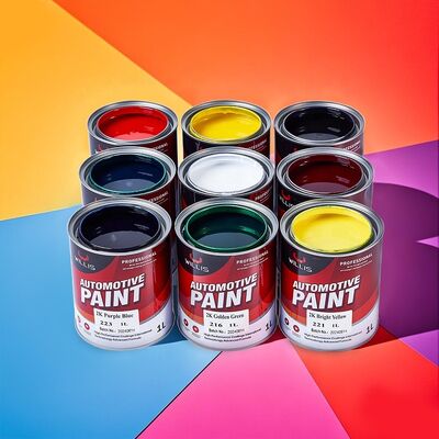 Factory Direct Sales 1K Medium Yellow One-Component Acrylic Resin Liquid Car Repair Paint Ultra-Low Price Spray Coating & Paint