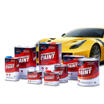 High Quality 1K Color Car Paint Factory Supply Automotive Refinish Clearcoat with Hardener Coating & Paint