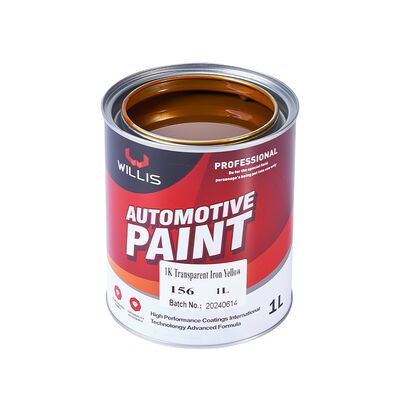 1K Transparent Iron Yellow Basecoat Auto Paint Acrylic Resin Liquid Coating for Car Refinish OEM Available Auto Paint Thinner