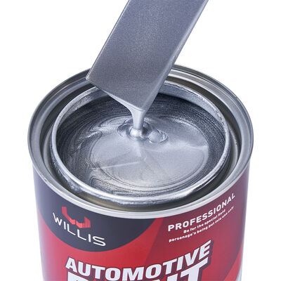 1K Acrylic Silver Paint Mixed Resin Liquid Coating Moderate Brightness One-Component Metallic Silver Car Paint Plastic Coating