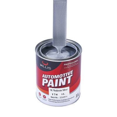 Willis Model 174 1K Moderate Silver Mixed Acrylic Resin Liquid Coating for Car & Plastic Coating Spray Application