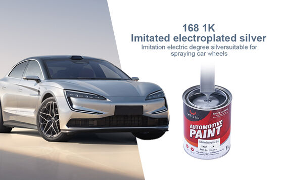 Willis Model 174 1K Moderate Silver Mixed Acrylic Resin Liquid Coating for Car & Plastic Coating Spray Application