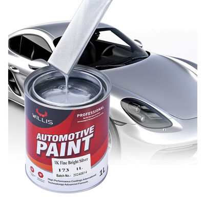 Silver Car Paint Metallic Body Paint with Standard Car Paint Thinner Liquid Acrylic Coating for Car Painting