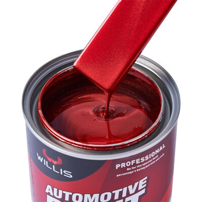 1K Bright Red Pearl Acrylic Resin Boat Paint Illusion Liquid Coating Automotive Repair Thinner Spray Easy to Use