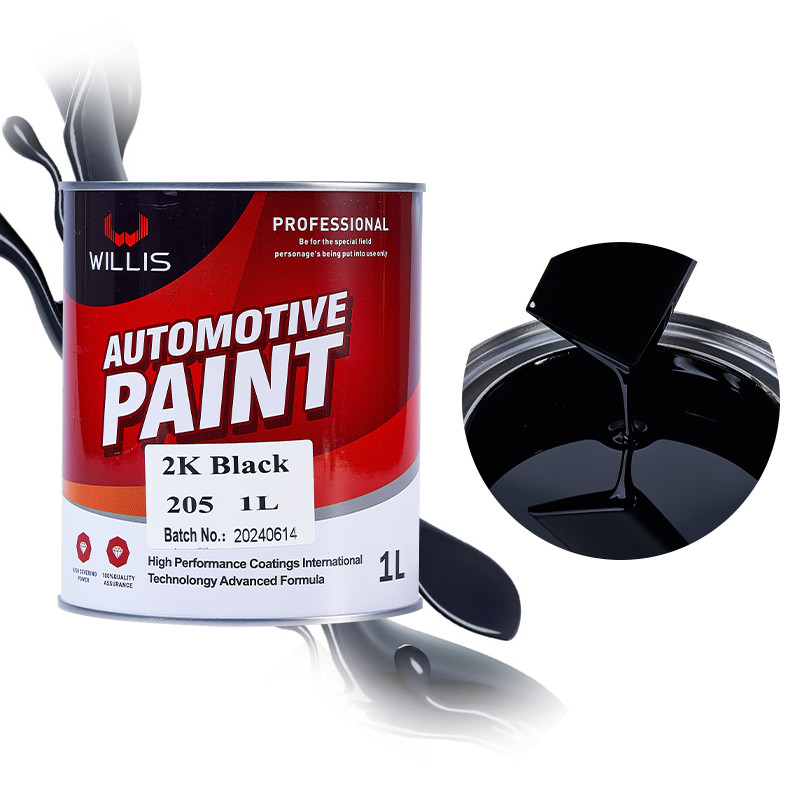 Γρήγορη ξήρανση 2K Solid Auto Body Metal Filler Deep Emerald Green Flat Black 2k Πίνακα ψεκασμού 2k Topcoat