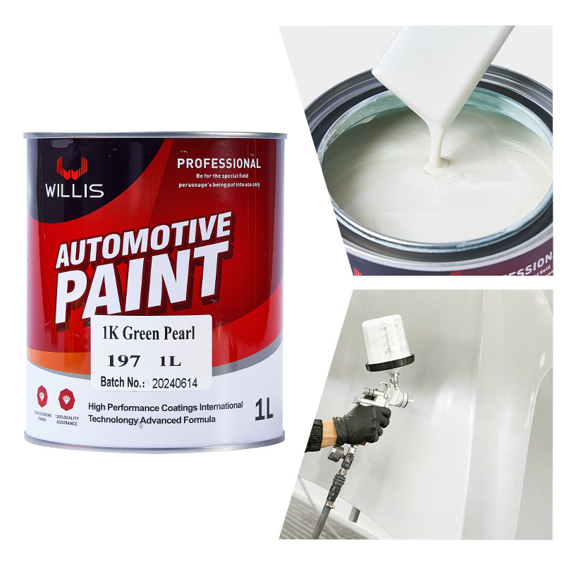 1K Basecoat Pearlescent Πίνακα αυτοκινήτου 1K Green Pearl Acrylic Lacquer Πίνακα αυτοκινητοβιομηχανίας