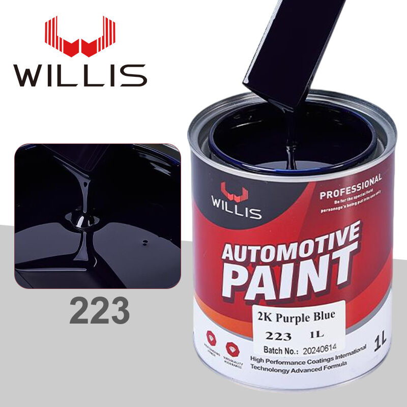 WILLIS 223 2K Μωβ Μπλε Ακρυλικό Αυτοκινήτου Χρώμα Υγρή Επίστρωση Σπρέι Επισκευής OEM Διαθέσιμο