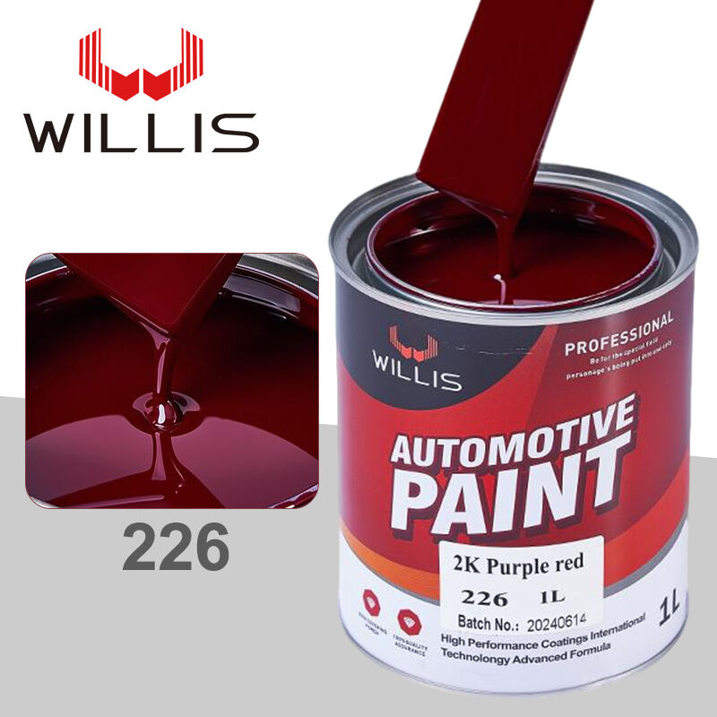 Μοντέλο WILLIS 226 Κόκκινο Μονοχρωματικό Ακρυλικό Ρητινικό Αστάρι Υψηλής Ποιότητας για Επισκευή Αυτοκινήτων, Βαφή Συσκευών, Βερνίκι