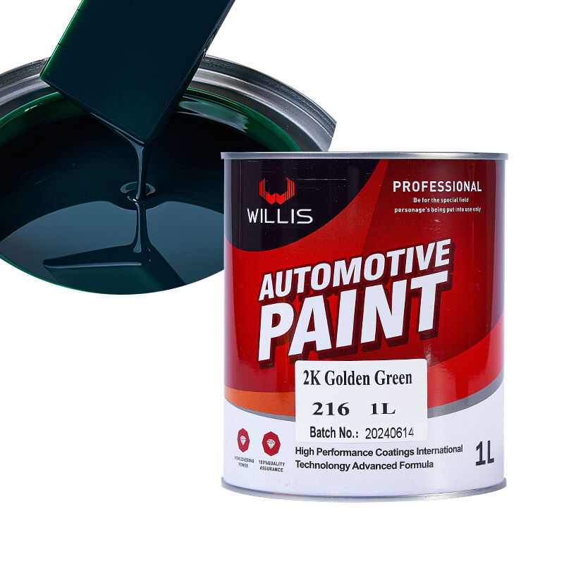 Hot Selling 2K Golden Green Automotive Car Paint Multiple Colors Available Basecoat Refinish Coating Paint Auto Repair Paint